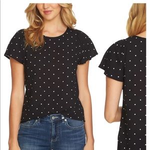 CeCe Polka Dot blouse